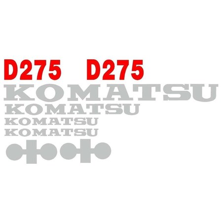 Aftermarket Decal Set for D275 Komatsu Dozer KOMD275DECALSET